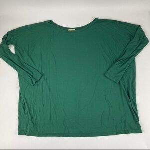 Piko 1988 Tshirt Womens Small Green Long Sleeve
